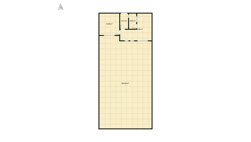 Casa pequena moderna floor plan 211.78