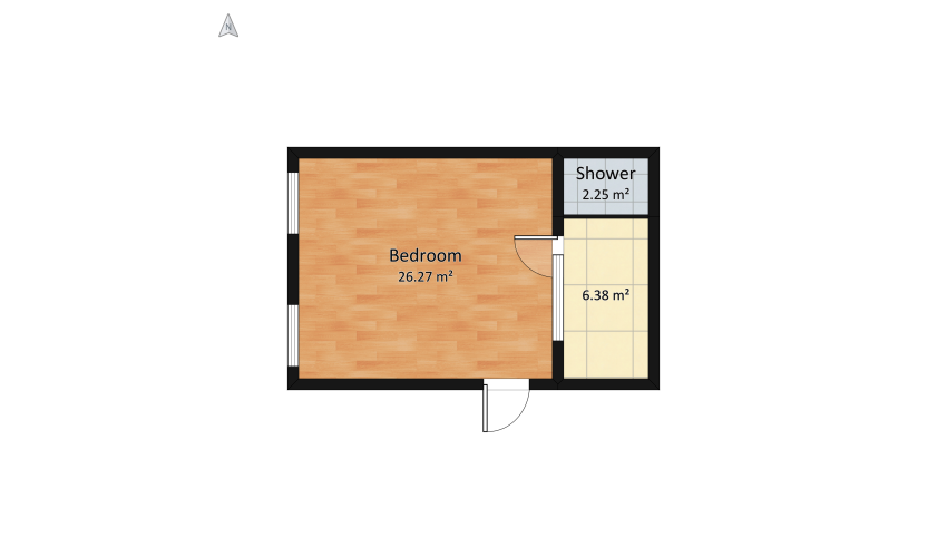 College Bedroom floor plan 39.23
