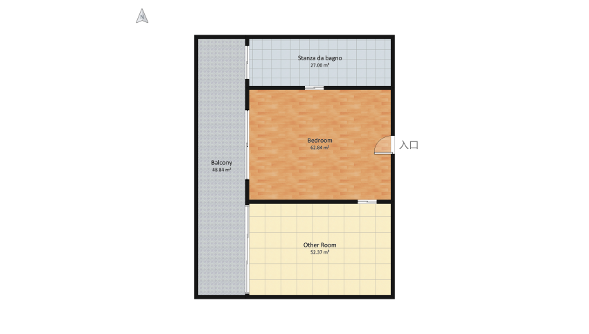 Bedroom floor plan 206.18