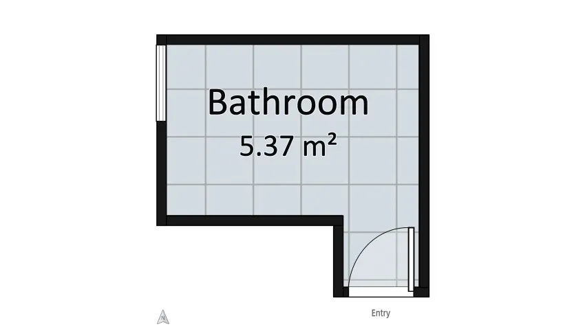 6 ex. bathroom for Bi _ all marble floor plan 5.37