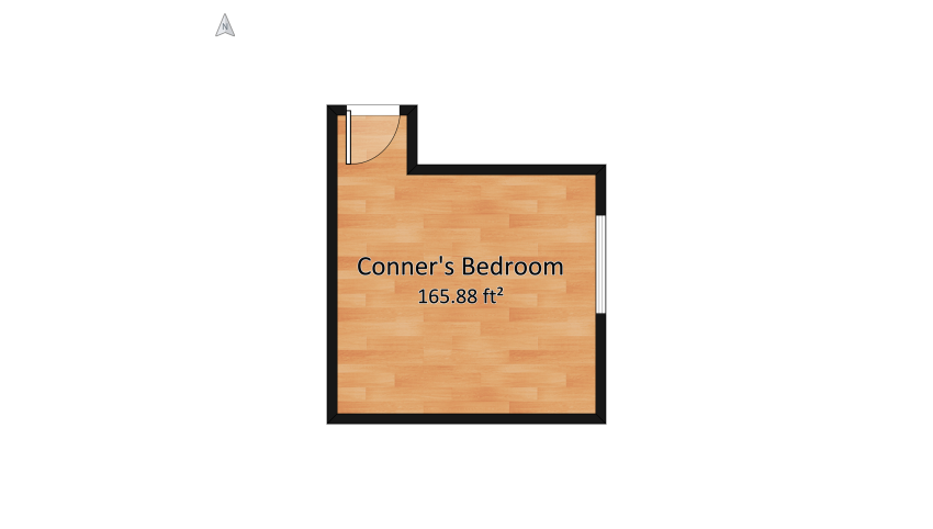 Conner's Bedroom floor plan 16.74