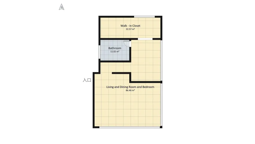 Maximalism modern colorful open space loft floor plan 131.29