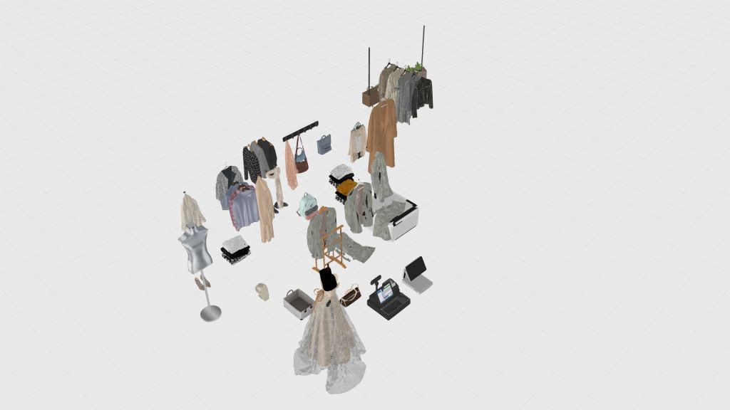 roupas + loja_copy 3d design renderings