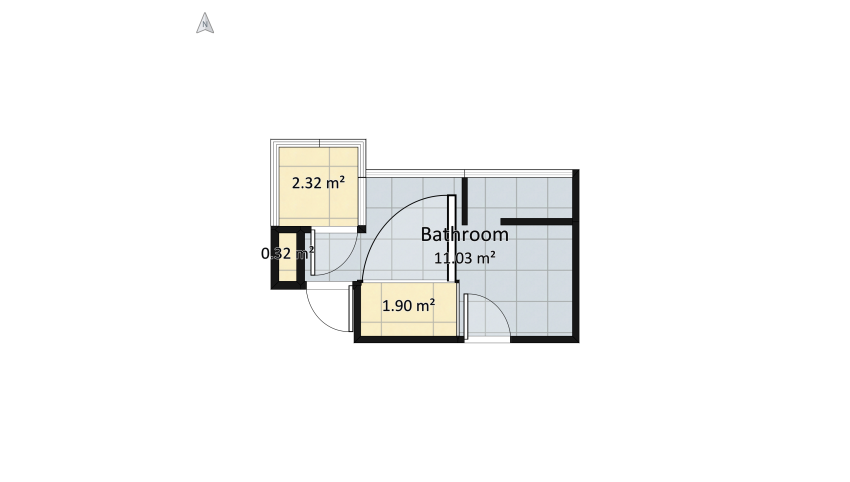 Henry dream Bathroom floor plan 17.83