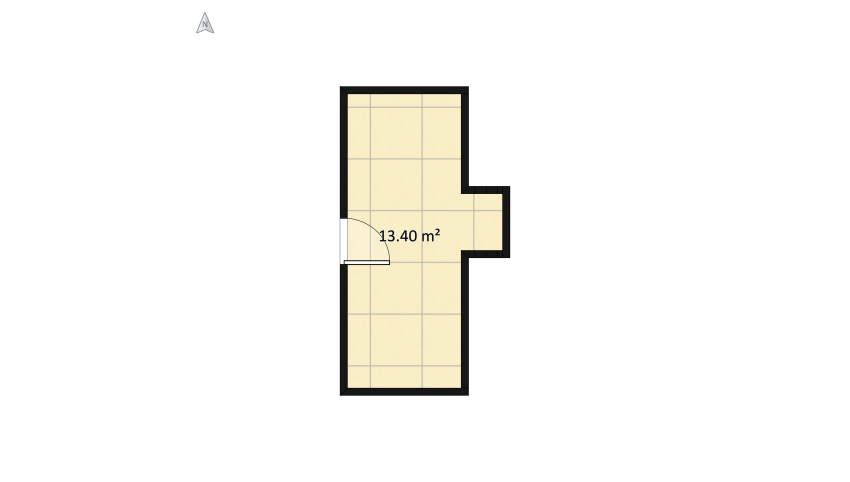 Eindwerk - kamer floor plan 14.64