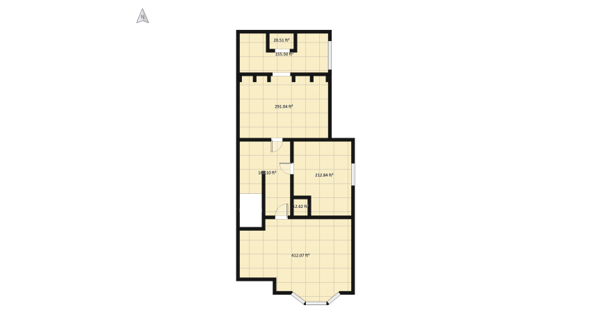 terraced london house floor plan 275.39