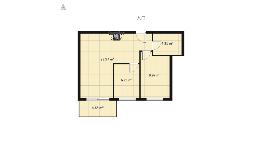 Mieszkanie floor plan 55.97