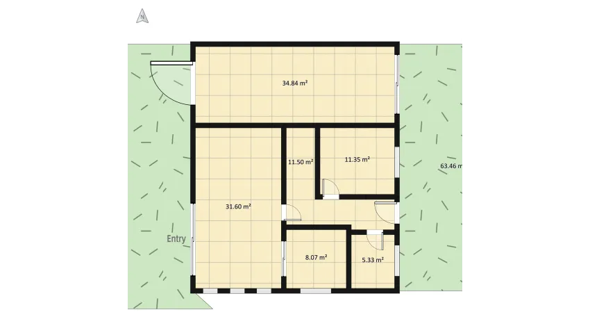 Golyanovci House  floor plan 375.8