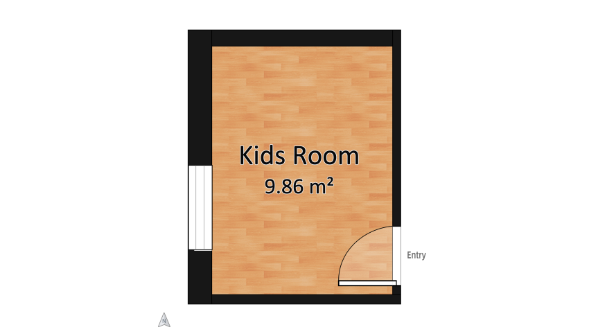 Cameretta Alice (Kids Room) - 04/2024 floor plan 9.87