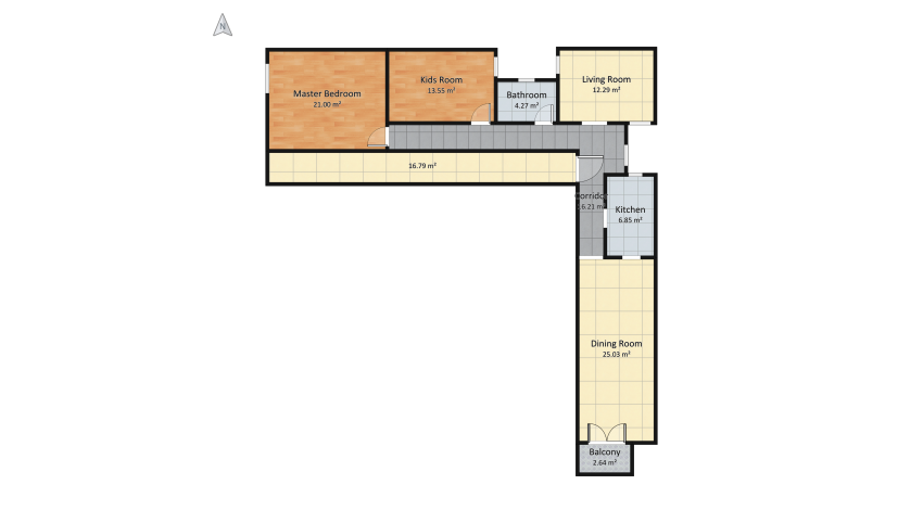 v2_flat .95 m2 floor plan 335.15