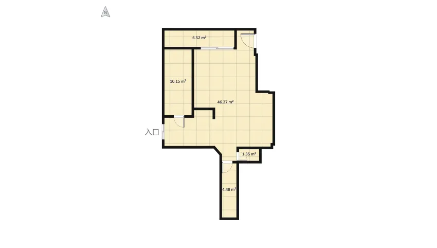 Sala  floor plan 68.77