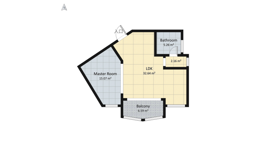 #PartyContest: New year's dreams in the city floor plan 140.7
