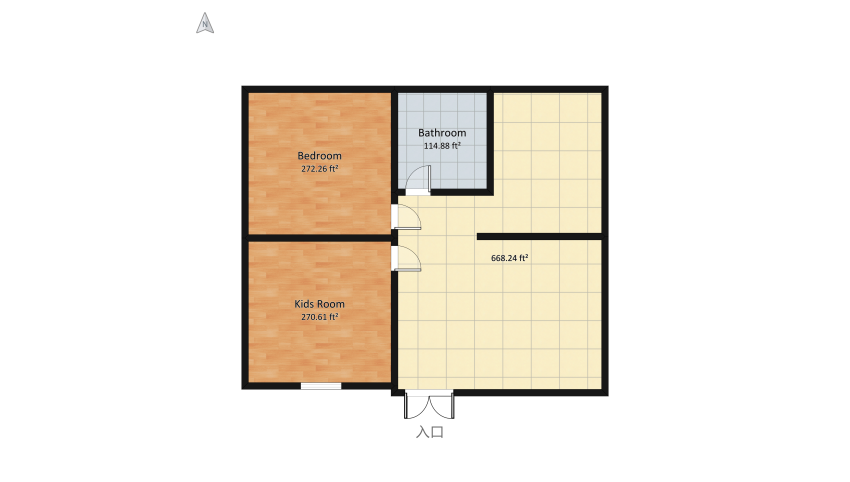 Casa simples (Família J. Kitchens) floor plan 135.11