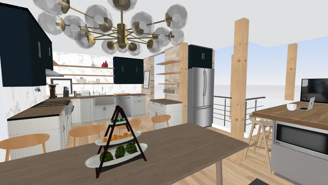 saco kitchen share 3d design renderings