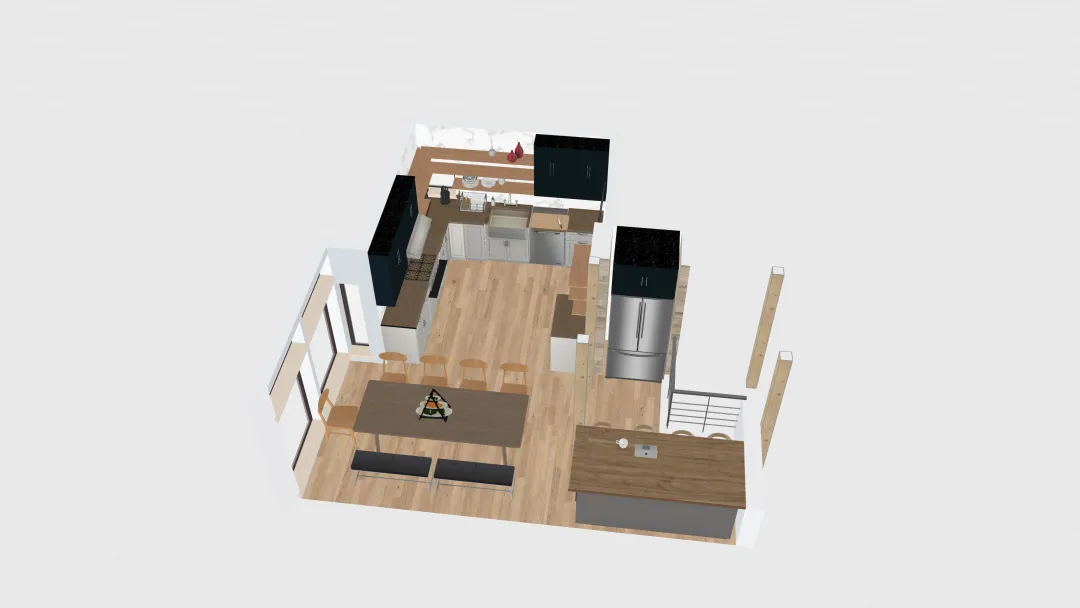 Saco Kitchen - new windows 3d design renderings