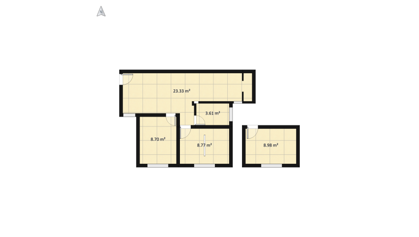 Apartamento floor plan 61.73
