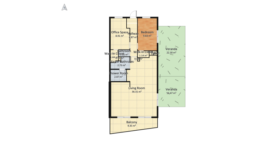 My New Apartment floor plan 121.79