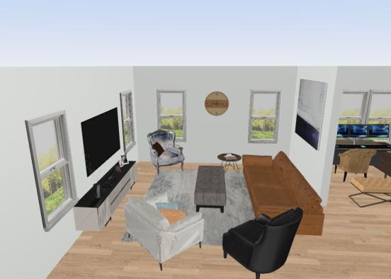 Copy of Copy of Living room 8 Design Rendering