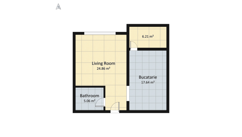 ABSOLUTUL floor plan 53.78