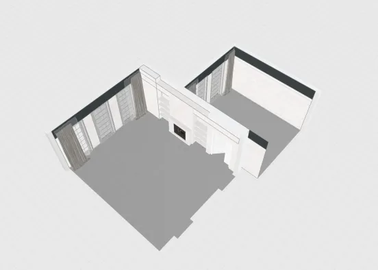 Room 1- Classic Black and White Design Rendering