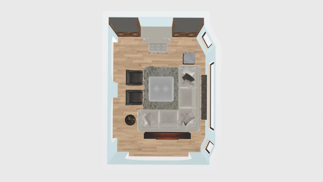 Yim Great Room 3d design renderings