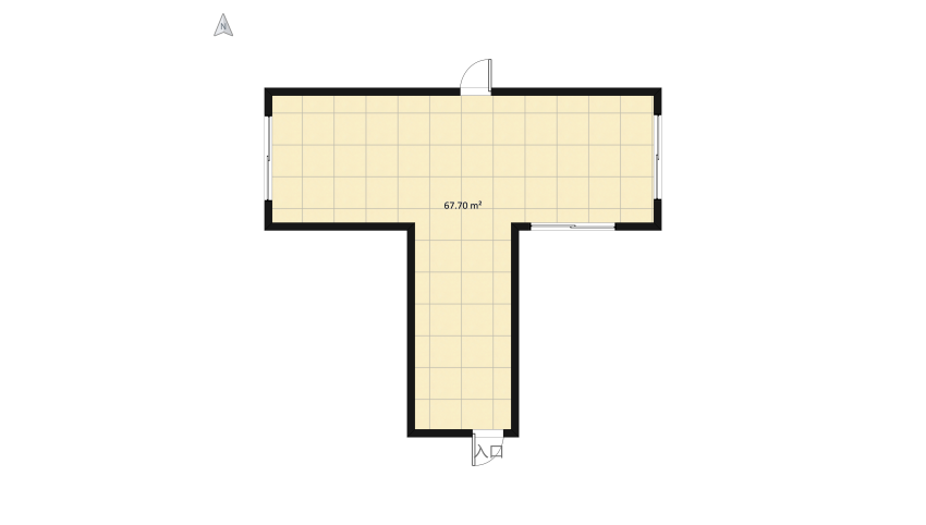 #T-ShapedContest floor plan 73.16