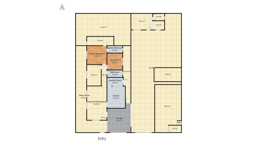 Casa área de lazer completa floor plan 591.63