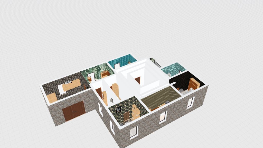 Room 2- Bold Colors and Geometry_copy 3d design renderings