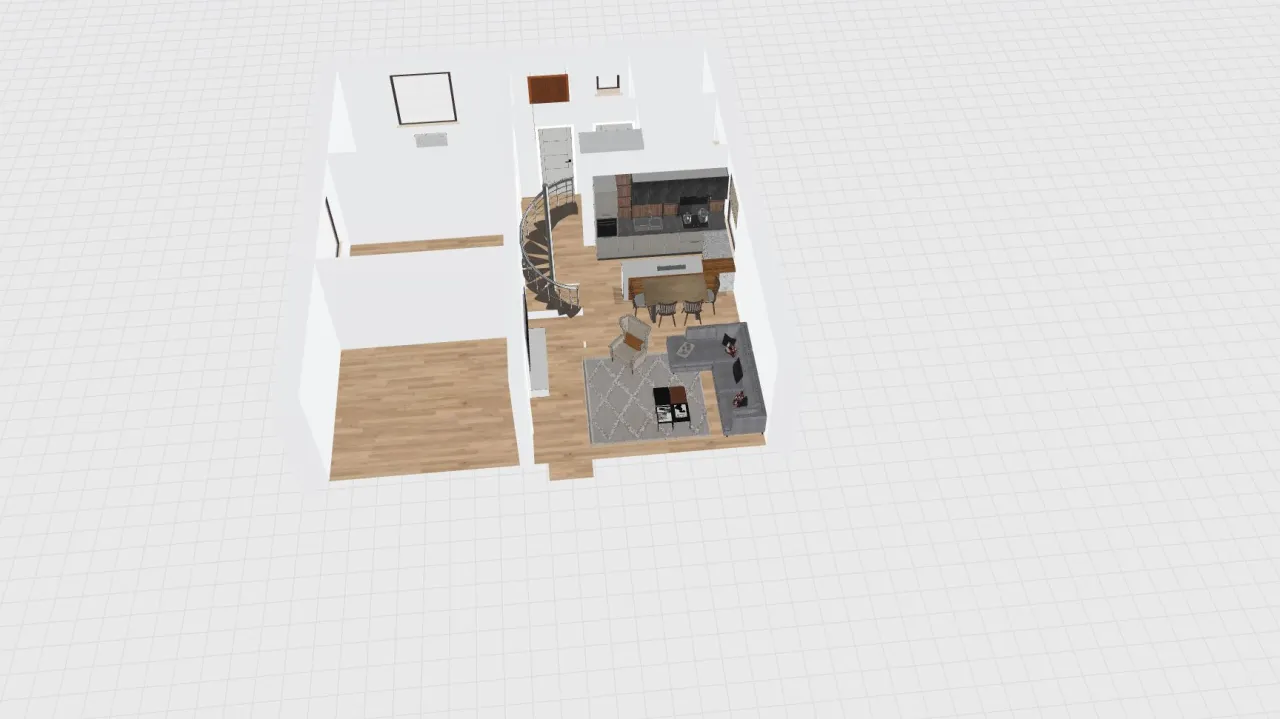 ДОМ_стол кухонный 3d design renderings