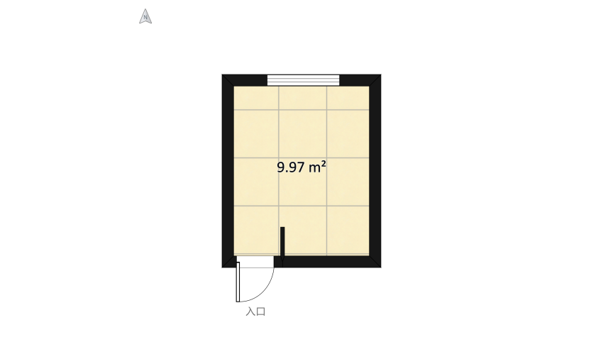 Спальня 2D floor plan 11.61