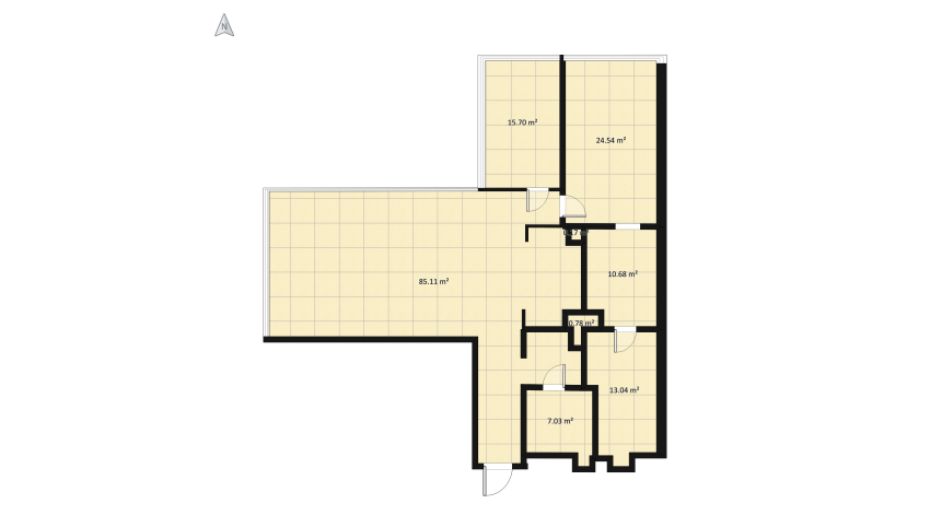 bedroom floor plan 176.85