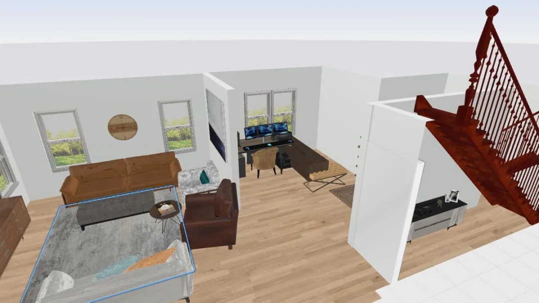 Copy of Living room 17 3d design renderings