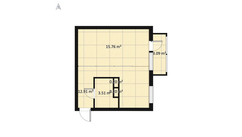 проект ＂однушка＂ floor plan 40.44