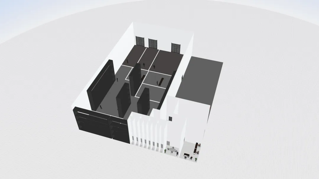 Centro de Distribuição para Atender o Varejo 3d design renderings