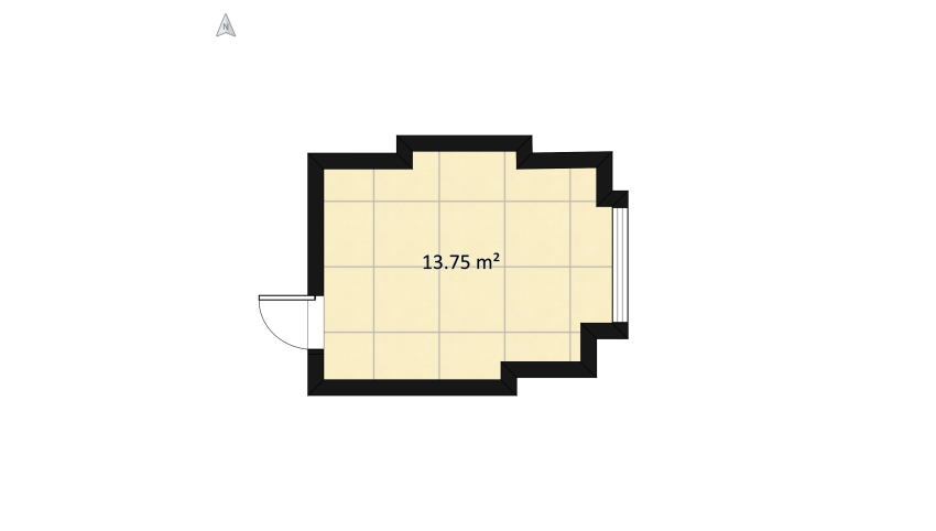 Arthouse Scandinavian bedroom floor plan 20.9