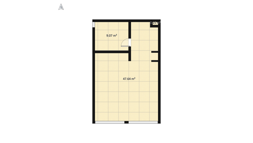 Industrial Loft Apartment floor plan 93.58