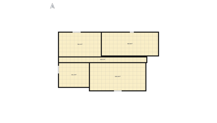 Appartment design project floor plan 688.87