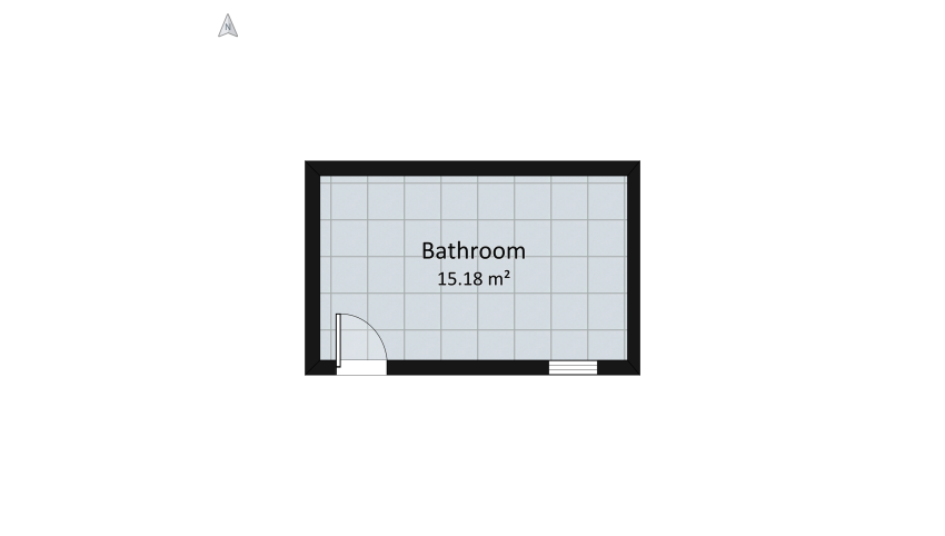 Tropical Inspired Bathroom Design floor plan 17.11