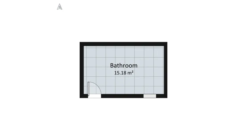 Tropical Inspired Bathroom Design floor plan 17.11