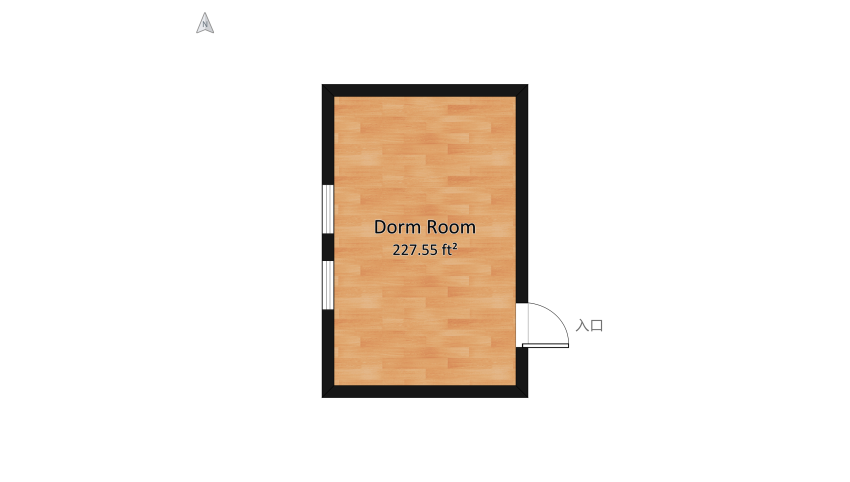 Dorm Room floor plan 23.47