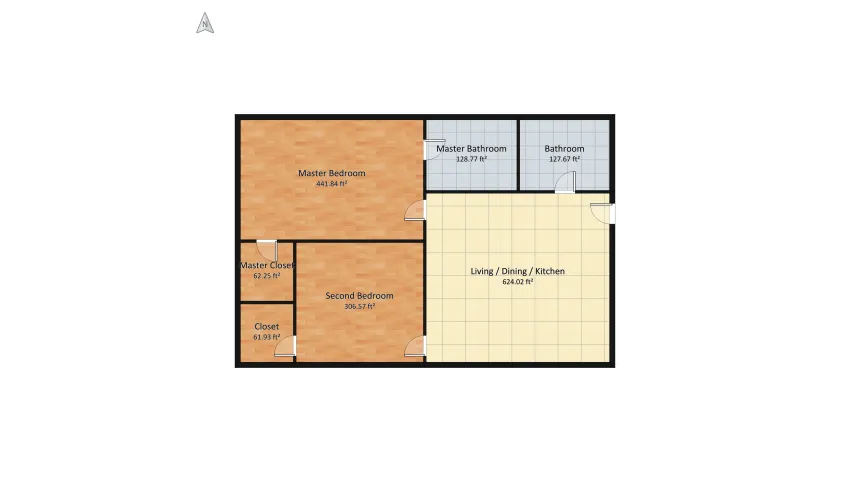 Copy of 1 bedroom unit_copy floor plan 173.96