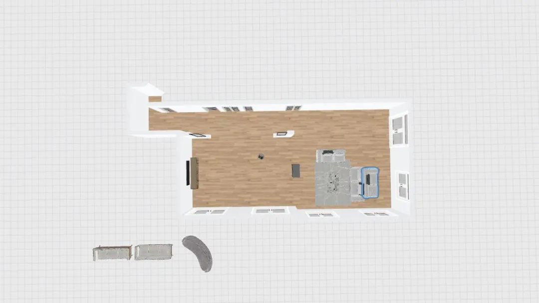 CL living layout v3 3d design renderings