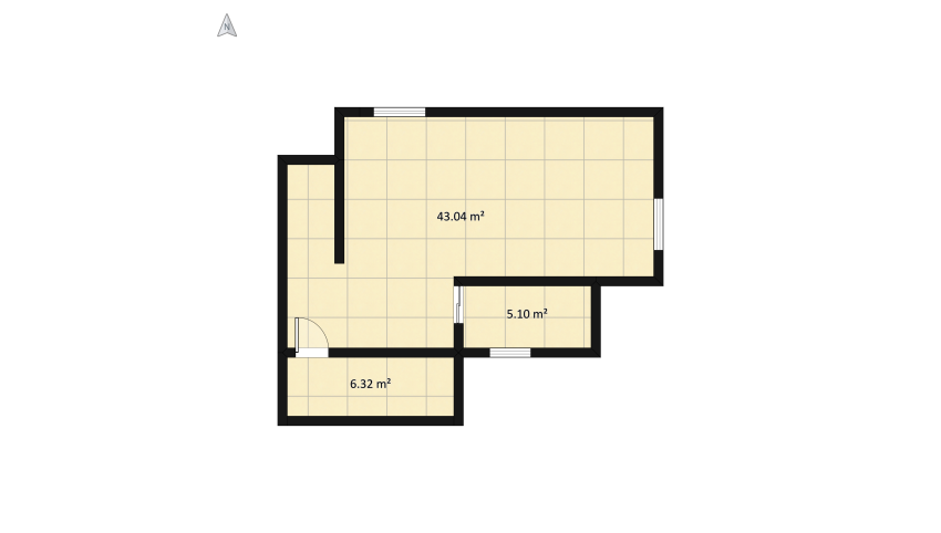 Basement style for web floor plan 61.4