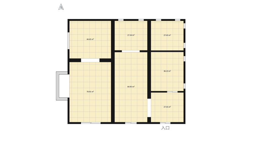 shades of magenta on white floor plan 338.74