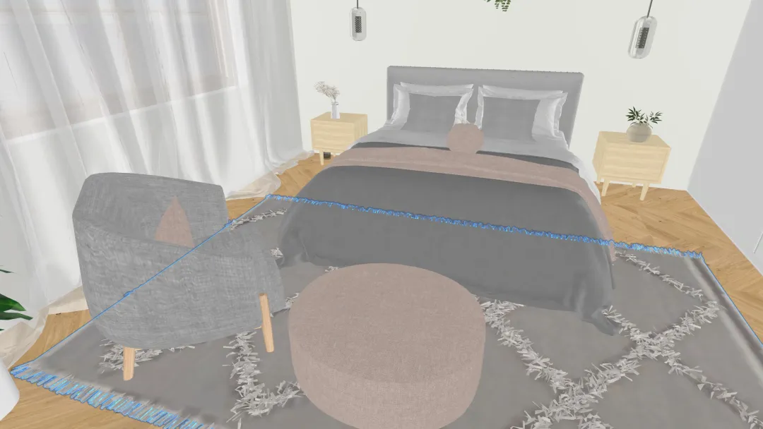 חדר שינה בית שמש 3d design renderings