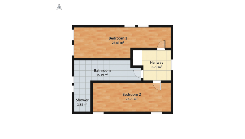 Scandinavian x boho duplex floor plan 174.42