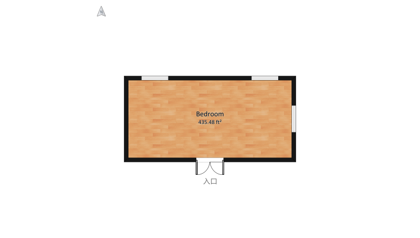 Bohemian Bedroom floor plan 43.79