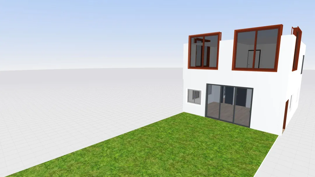 casa 2 pisos y ventanas diferentes 3d design renderings