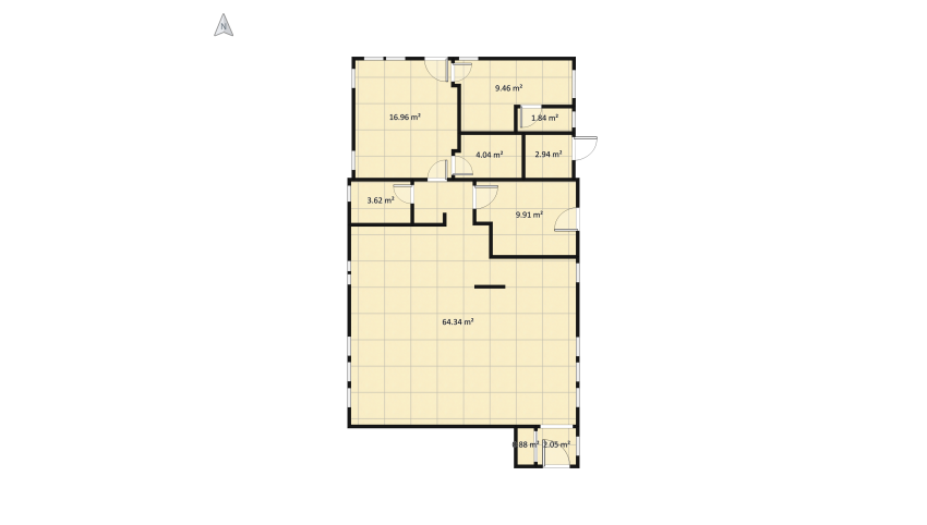 Peck - 1st Floor floor plan 123.96