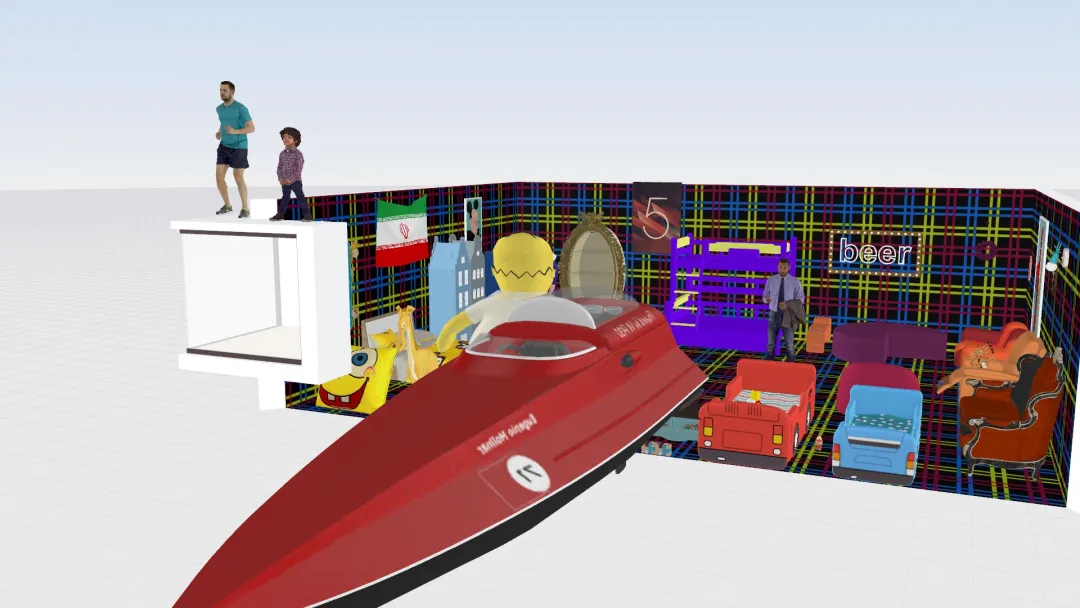pee pee hippy and room and BEDDDSSSSSSSSSSS 3d design renderings